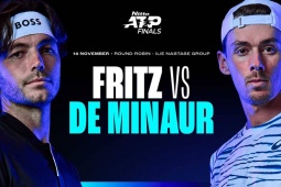 Video tennis Taylor Fritz - De Minaur: Ngược dòng sau 3 set căng thẳng (ATP Finals)