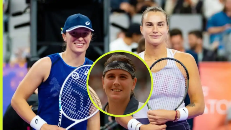 Martinez (ảnh nhỏ) tin rằng Sabalenka là tay vợt xứng đáng nhất giữ ngôi đầu WTA 2024