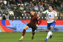 Video bóng đá Bỉ - Italia: Đòn đau phút 11, tiếc nuối cột dọc (Nations League)