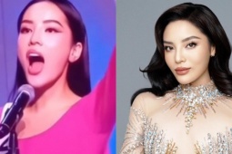 Kỳ Duyên gây tranh cãi khi khoe video tập hô tên bán kết Miss Universe