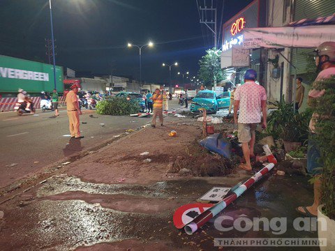 Tai nạn liên hoàn nghiêm trọng tại Bình Dương, nhiều xe tông vào nhau