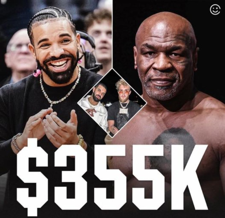 Drake "mất toi" 355.000 USD vì thất bại của Mike Tyson