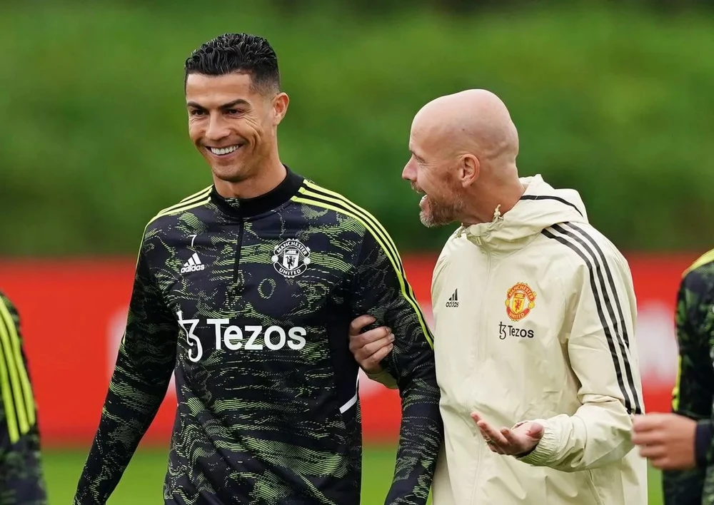 Ronaldo khẳng định Ten Hag không tôn trọng anh nên anh không tôn trọng Ten Hag. ẢNH: GETTY