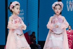 Hoàng Diệp của "Sao Kim bắn tim sao Hỏa" ấn tượng tại Vietnam International Fashion Week