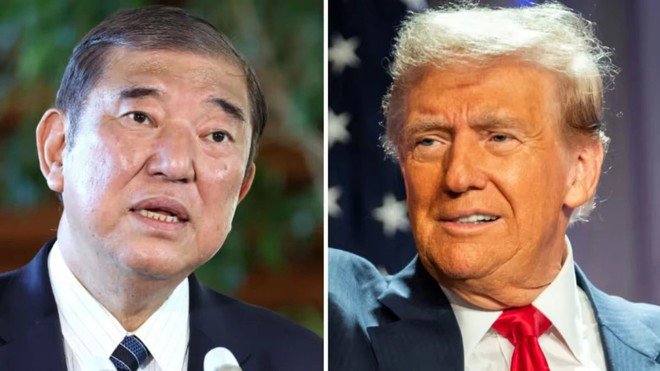 Thủ tướng Nhật Bản Ishiba Shigeru và Tổng thống đắc cử Mỹ Donald Trump