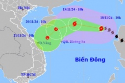 Bão mạnh cấp 11 May-yi hướng vào Trung Trung Bộ, gây mưa lớn và gió giật mạnh