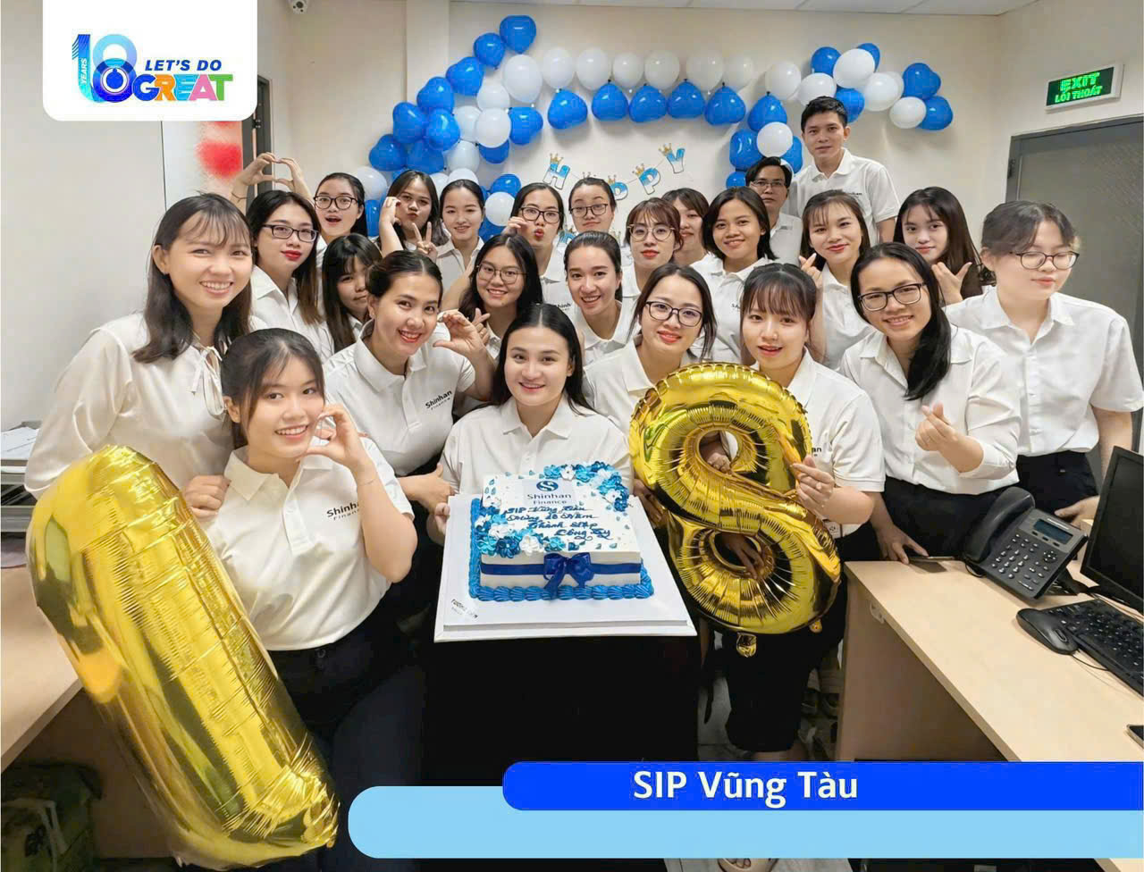 Shinhan Finance Vũng Tàu mừng 18 năm thành lập công ty (Ảnh: S.F)