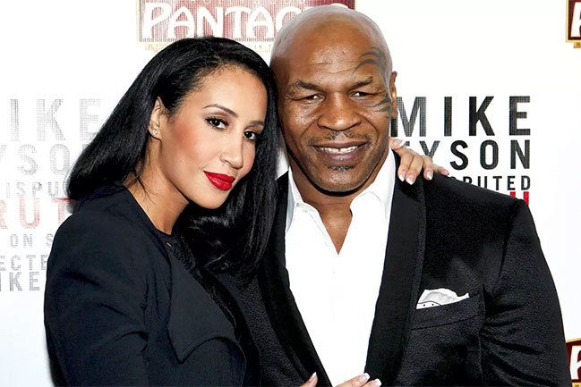 Vợ chồng Mike Tyson tại buổi công chiếu bộ phim về Mike Tyson ở California năm 2013. Ảnh: Wire