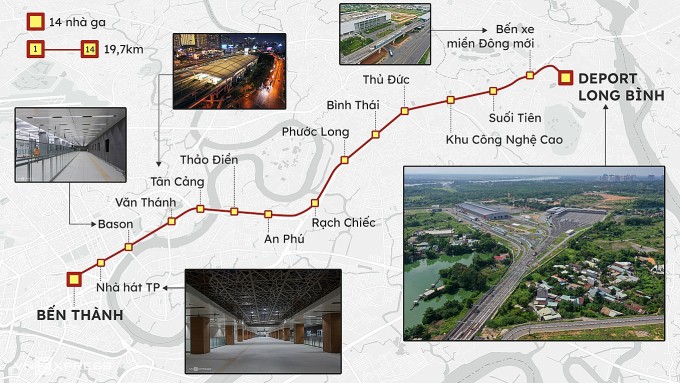 Metro Số 1 Bến Thành - Suối Tiên: Lộ Trình Vận Hành, Giá Vé và Vé Miễn Phí