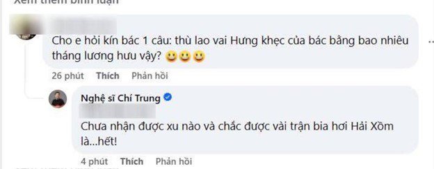 Nghệ sĩ Chí Trung tiết lộ về mức thù lao khi đóng phim "Độc đạo".