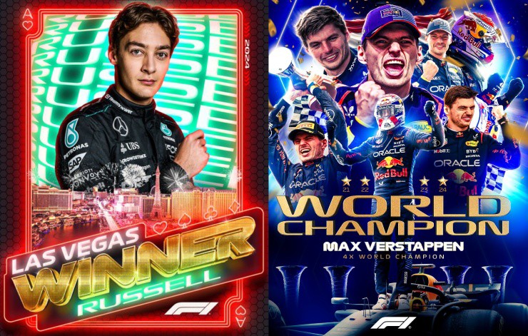 George Russell về nhất ở Las Vegas GP,&nbsp;Verstappen ăn mừng chức vô địch thứ 4 liên tiếp