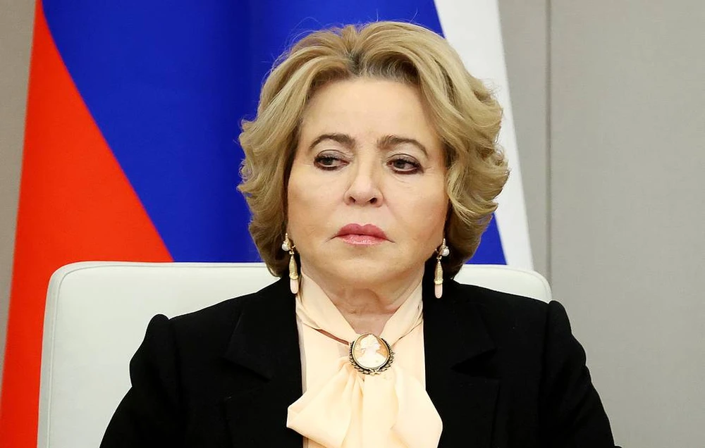 Chủ tịch Thượng viện Nga Valentina Matvienko. Ảnh: TASS