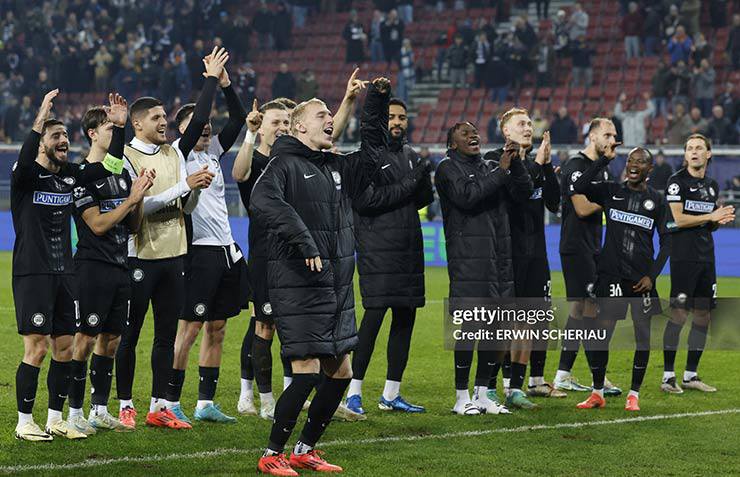 Sao Đỏ Belgrade và Sturm Graz có chiến thắng đầu tiên tại Champions League 2024/25