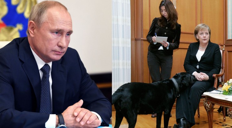 Tổng thống Nga Vladimir Putin nói rằng ông không cố tình làm cựu Thủ tướng Đức Angela Merkel sợ khi mang theo chú chó Labrador cưng của mình đến một cuộc họp với bà vào năm 2007. Ảnh: CNN