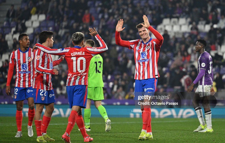 Atletico biến&nbsp;Valladolid trở thành đối thủ tội nghiệp