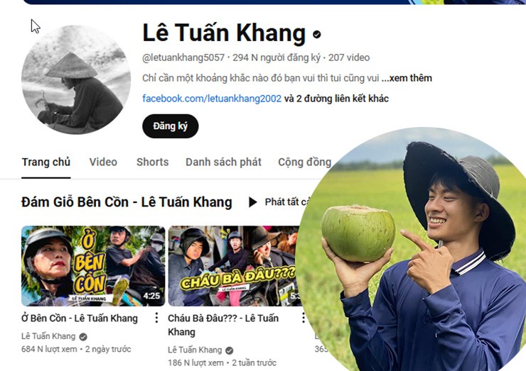 Socialblade ước tính TikToker Lê Tuấn Khang kiếm được số tiền lớn từ các nền tảng mạng xã hội