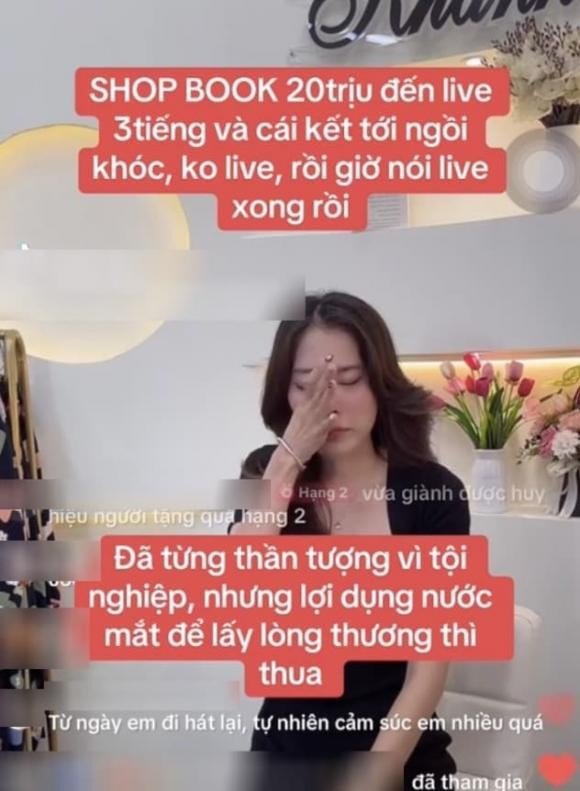 Nam Em được cho là nhận 20 triệu tiền cọc cho buổi livestream này.