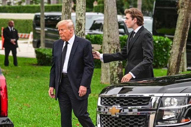 Barron được đánh giá là con trai giống ông Trump nhất. Ảnh: Getty Images.