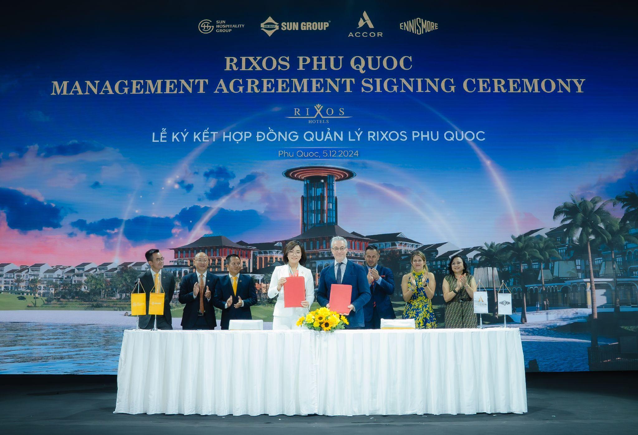 Sun Group cùng Accord &amp; Ennismore ký kết đưa thương hiệu Rixos đến Phú Quốc