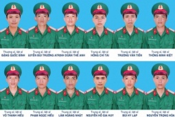 Chủ tịch nước truy tặng 12 quân nhân hy sinh trong tai nạn diễn tập