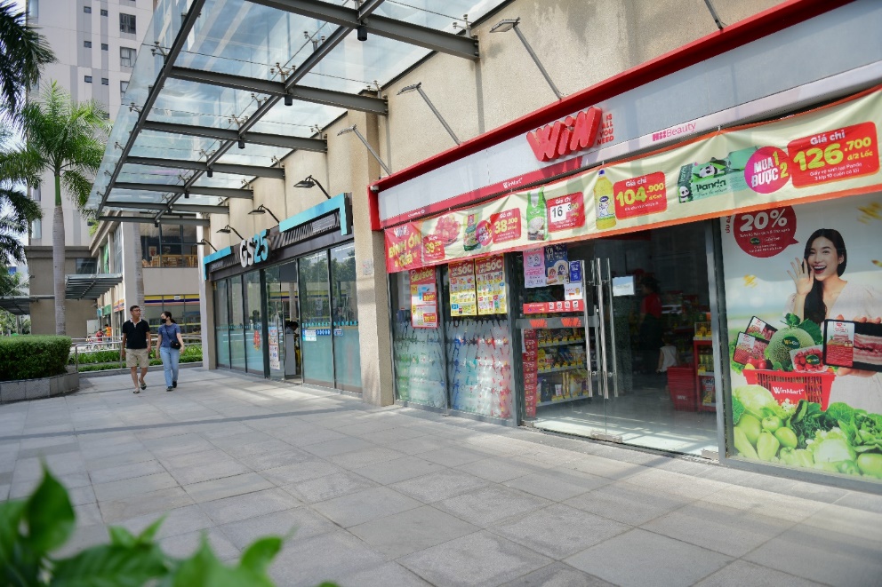 Trục đại lộ thương mại Akari City giai đoạn 1 hiện đã được lấp đầy bởi nhiều thương hiệu