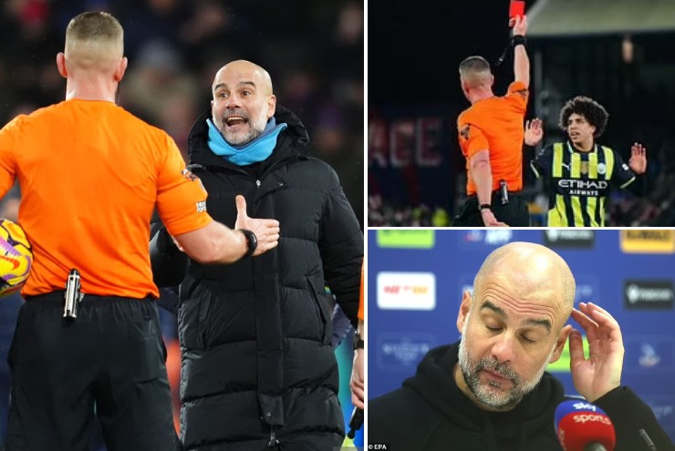 Guardiola tỏ thái độ với trọng tài và phóng viên sau trận hòa của Man City