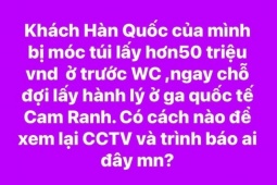 Sân bay Cam Ranh phủ nhận tin đồn du khách Hàn Quốc bị móc túi
