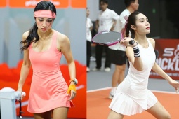 Jessie Lương váy hồng gợi cảm giành hạng 3 giải pickleball, cùng dàn hot girl gây ấn tượng