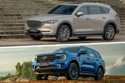 So sánh Ford Everest và Mazda CX-8: Cuộc chiến SUV 7 chỗ bất phân thắng bại