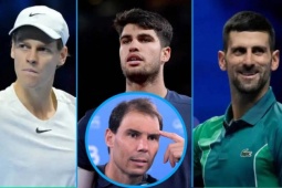 Sinner - Alcaraz xưng bá tennis 2024, Nadal - Djokovic chưa trọn niềm vui