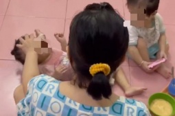 Người giữ trẻ bạo hành trẻ em: Dùng điều khiển tivi, thìa đập vào miệng để ép ăn