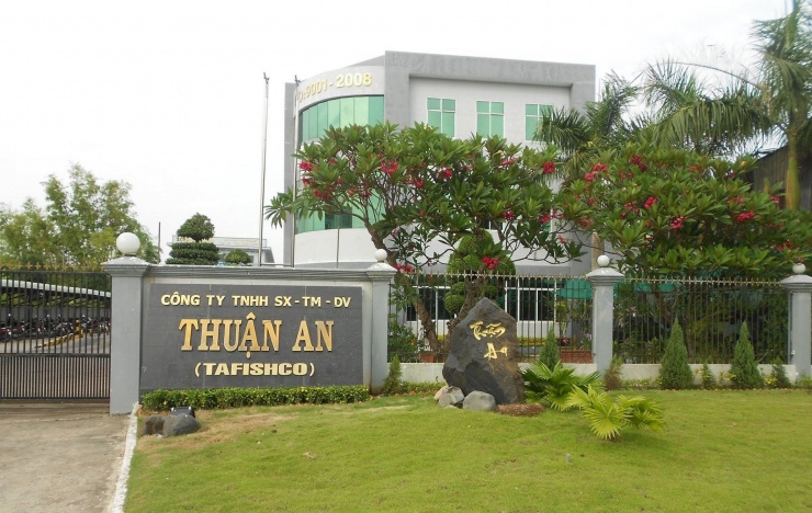 Trụ sở Công ty Thuận An tại An Giang. Ảnh: Tafishco Fisheries.