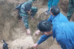 Phát hiện mộ tập thể tại Quảng Trị, quy tập hài cốt 3 liệt sĩ
