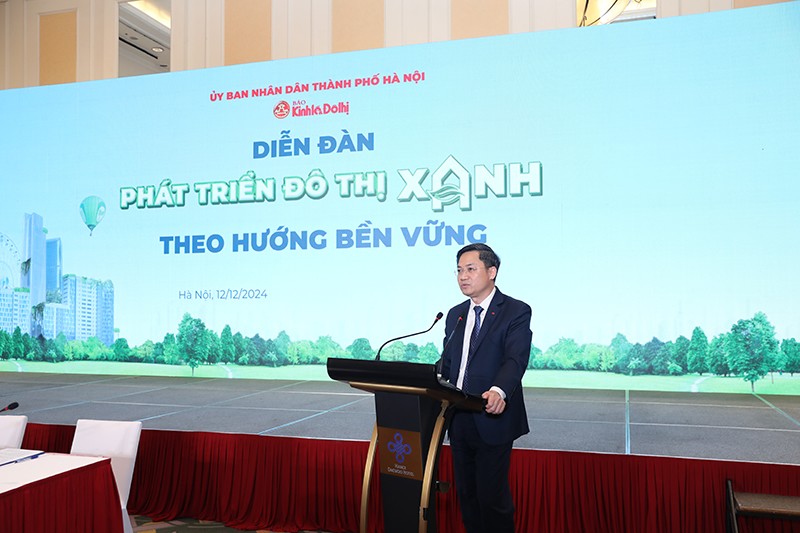 Ông Hà Minh Hải – Thành ủy viên, Phó Chủ tịch UBND Thành phố Hà Nội chia sẻ tại diễn đàn