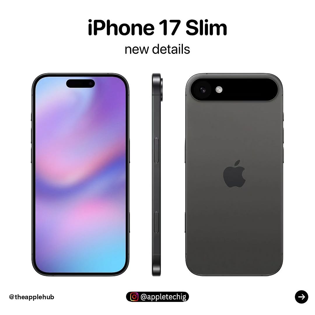 Ảnh concept iPhone 17 Slim.