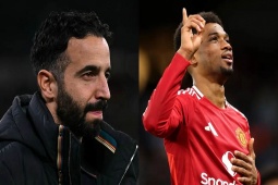 HLV Amorim khiêm tốn sau 2 lần đánh bại Guardiola, Fernandes ca ngợi Diallo