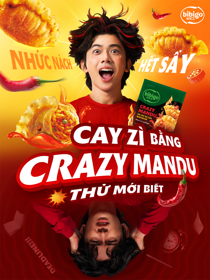 Crazy Mandu “thách thức” tín đồ ăn cay với cảm giác bùng nổ của 2 cấp độ xốt cay