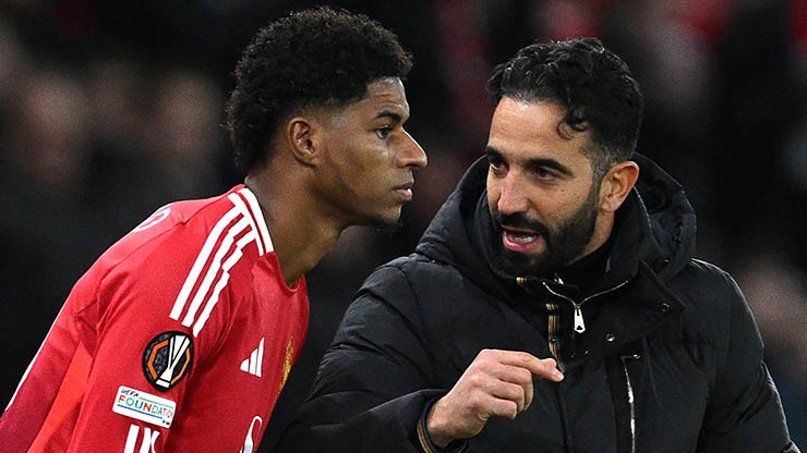 Rashford bị HLV Amorim loại khỏi đội hình ở derby Manchester