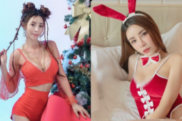 Hot girl chụp ảnh Giáng sinh táo bạo, khoe đường cong gợi cảm