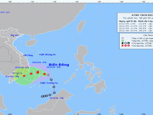 Áp thấp nhiệt đới mạnh lên, Biển Đông sắp đón bão số 10
