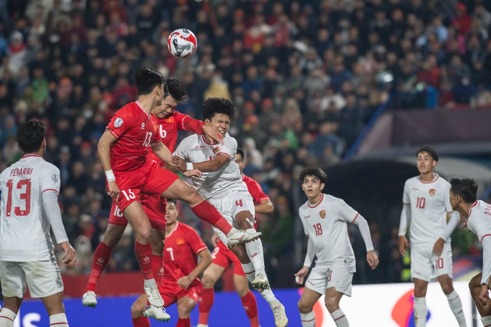 Đội tuyển Việt Nam đã đánh bại Indonesia 1-0 ở vòng bảng trên sân Việt Trì. Ảnh: ANH PHƯƠNG