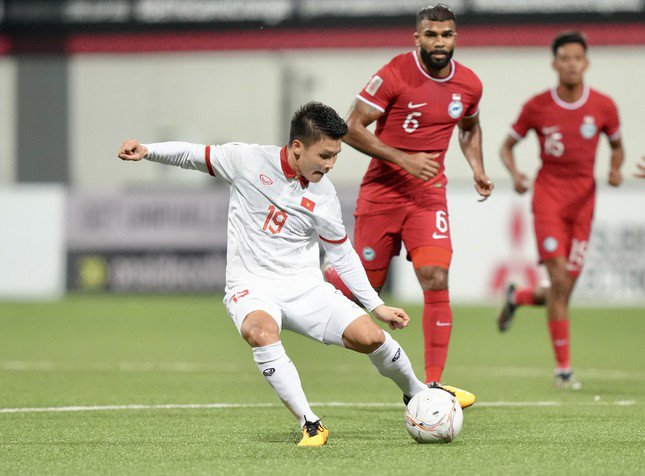 Việt Nam trong trận hòa 0-0 tại Jalan Besar hồi 2022