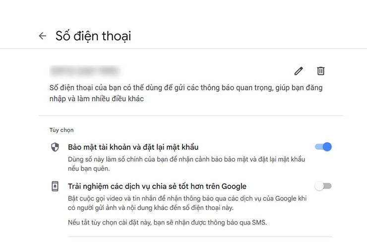 Cách thêm/sửa số điện thoại liên kết với tài khoản Google - 9