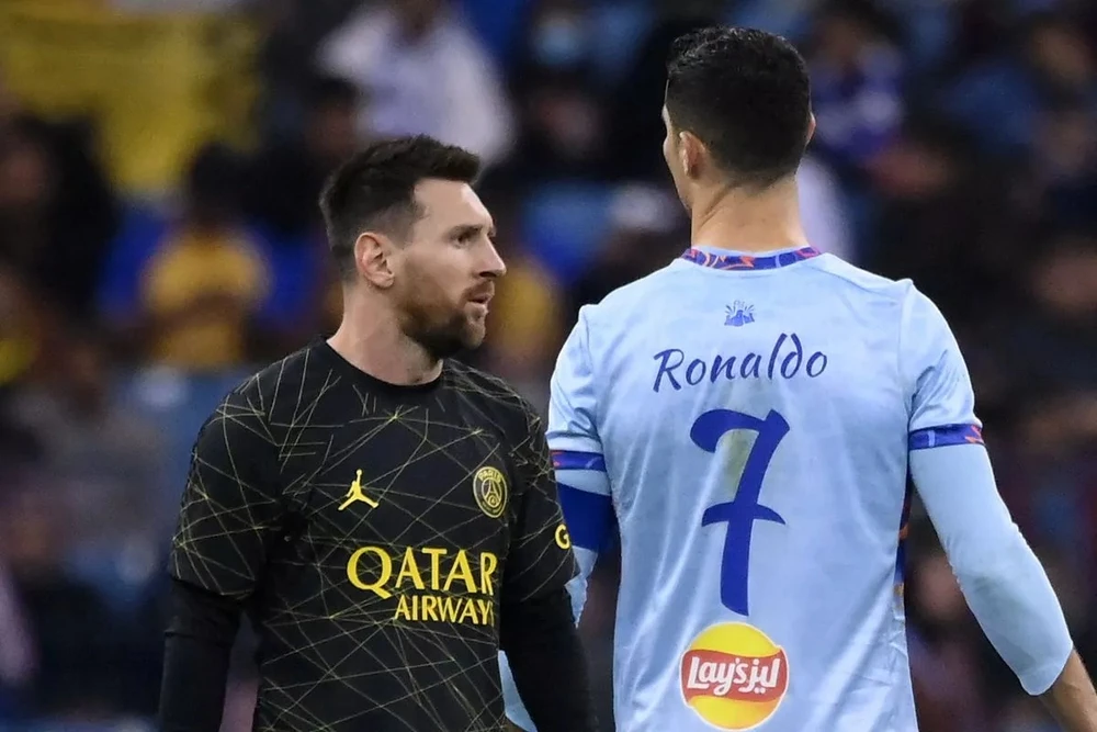 Cuộc cạnh tranh danh hiệu GOAT giữa Messi và Ronaldo là không có hồi kết. ẢNH: GETTY