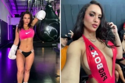 Người mẫu "ảnh nóng" theo chân "kiều nữ bikini" thượng đài boxing