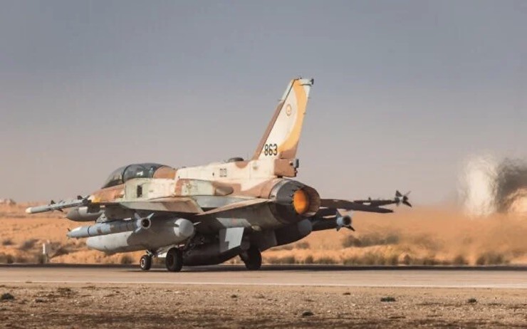 Chiến đấu cơ F-16 của Israel cất cánh không kích lực lượng Houthi ở Yemen. Ảnh: Times of Israel.