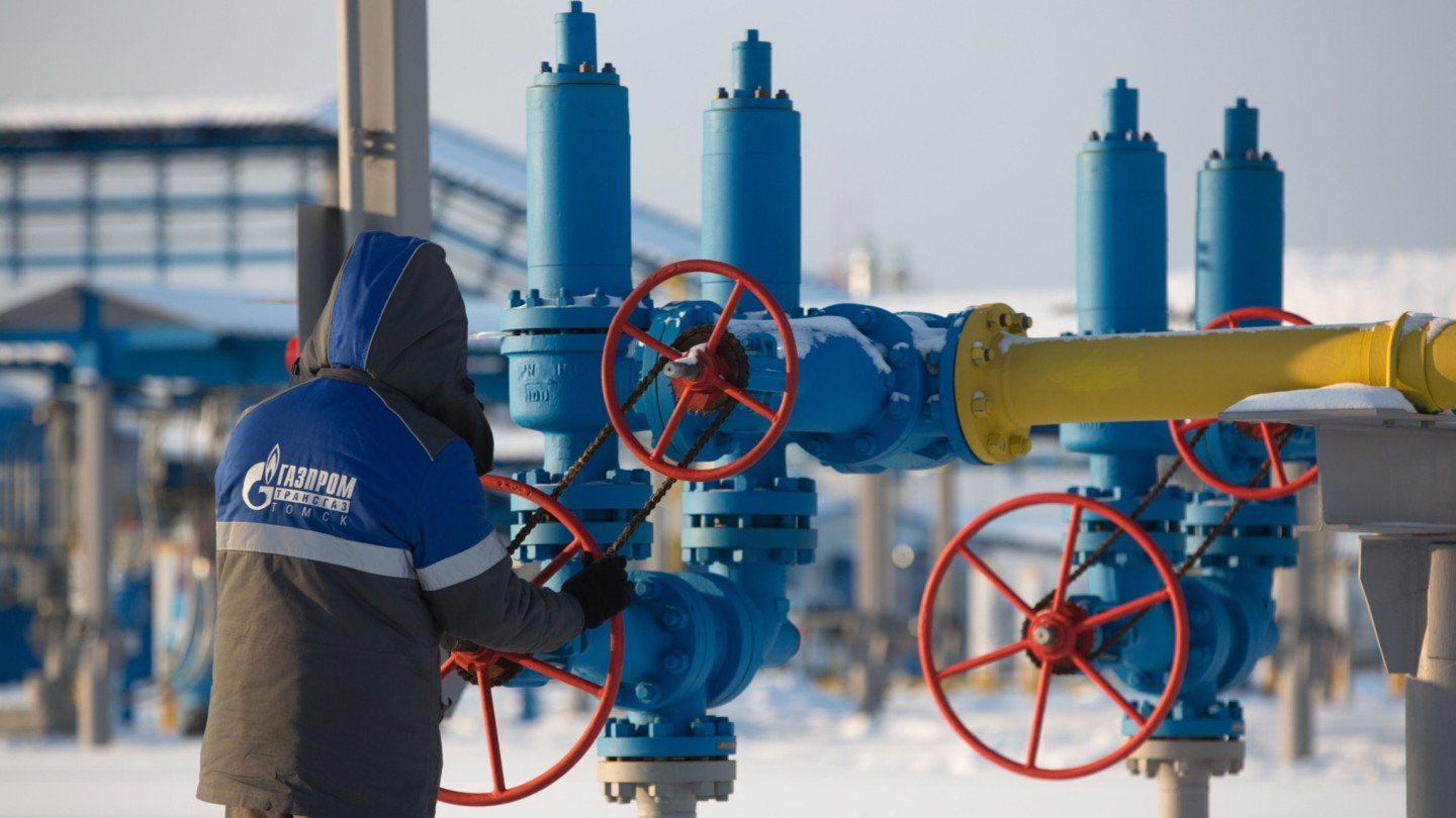 Đường ống của tập đoàn năng lượng Nga Gazprom. Ảnh minh họa. Nguồn: Bloomberg.